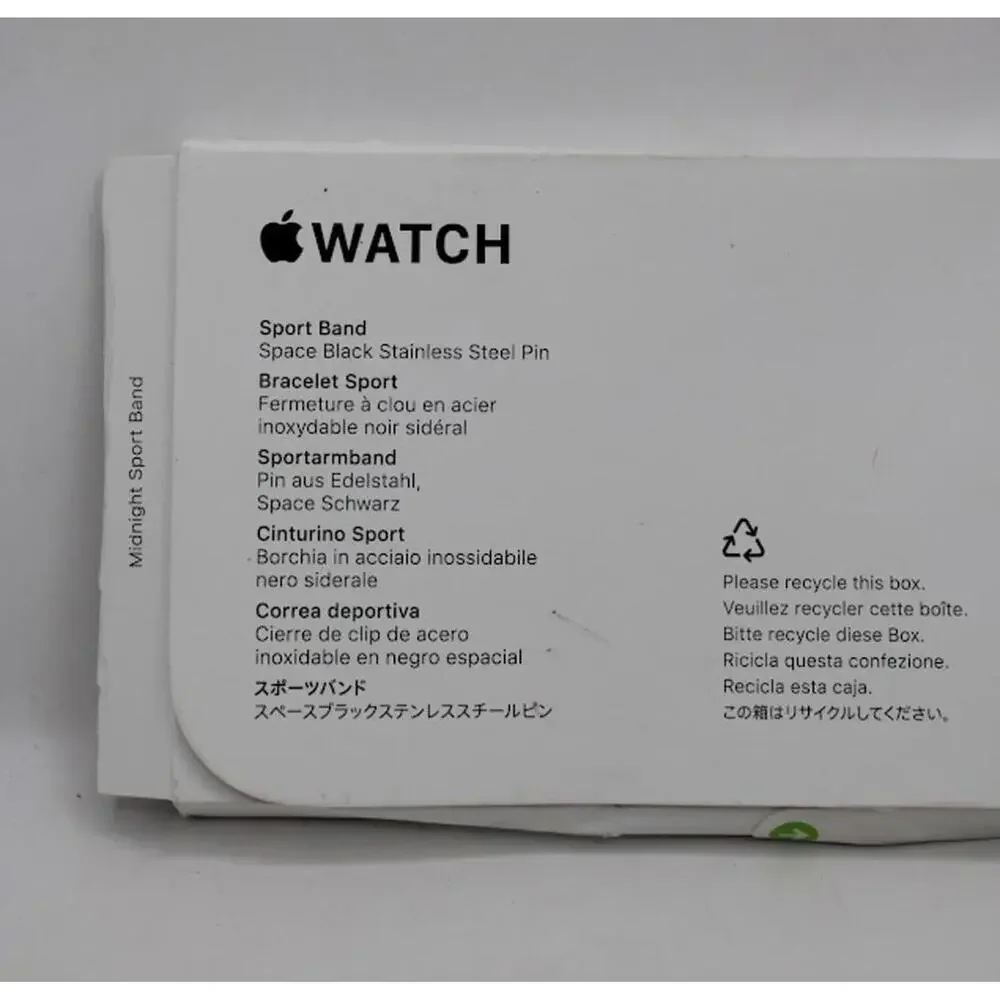 NEW Apple Watch Sport Band - Midnight Blue 46mm Size M/L